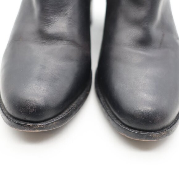 Frye Janis Shield Women's Size 8.5 B Black Leather Zip Ankle Boots - Picture 11 of 11